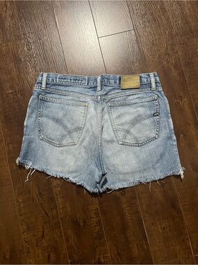 Women's Light Wash Denim Cutoff Shorts
